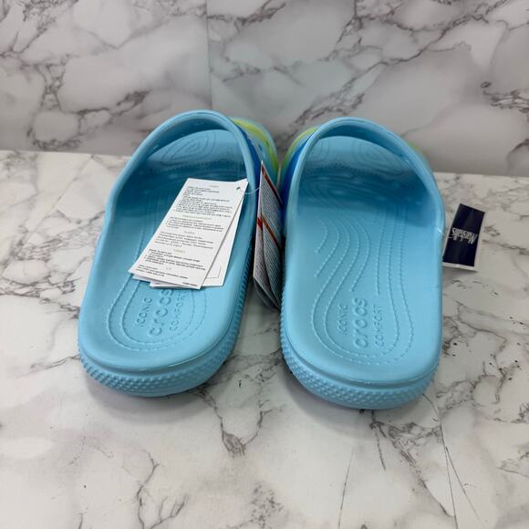 Crocs Slides Sandals Slipper Artic Blue Green Unisex Men\'s Size 11 NEW #M438 main image 9